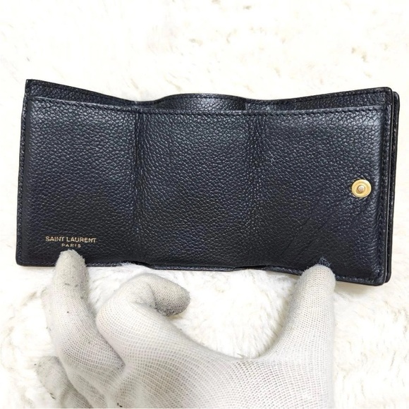 YSL Black Leather Wallet - Picture 11 of 13